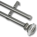 Barras De Cortina 25mm Extensibles Metálicas 120-210 Cm (PLATEADO)