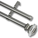 Barras De Cortina 25mm Extensibles Metálicas 120-210 Cm (PLATEADO)