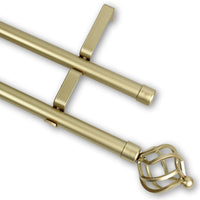 Barras De Cortina 19mm Extensibles Metálicas 120-210 Cm (DORADO)