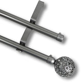 Barras De Cortina 19mm Extensibles Metálicas 120-210 Cm (PLATEADO)