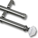 Barras De Cortina 25mm Extensibles Metálicas 160-300 Cm (PLATEADO)