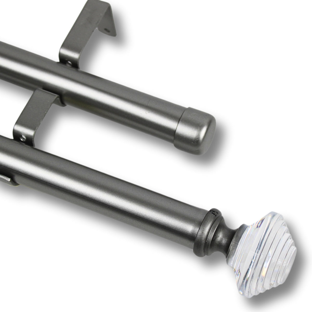 Barras De Cortina 25mm Extensibles Metálicas 160-300 Cm (PLATEADO)