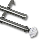 Barras De Cortina 25mm Extensibles Metálicas 160-300 Cm (PLATEADO)