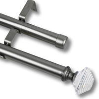 Barras De Cortina 25mm Extensibles Metálicas 160-300 Cm (PLATEADO)