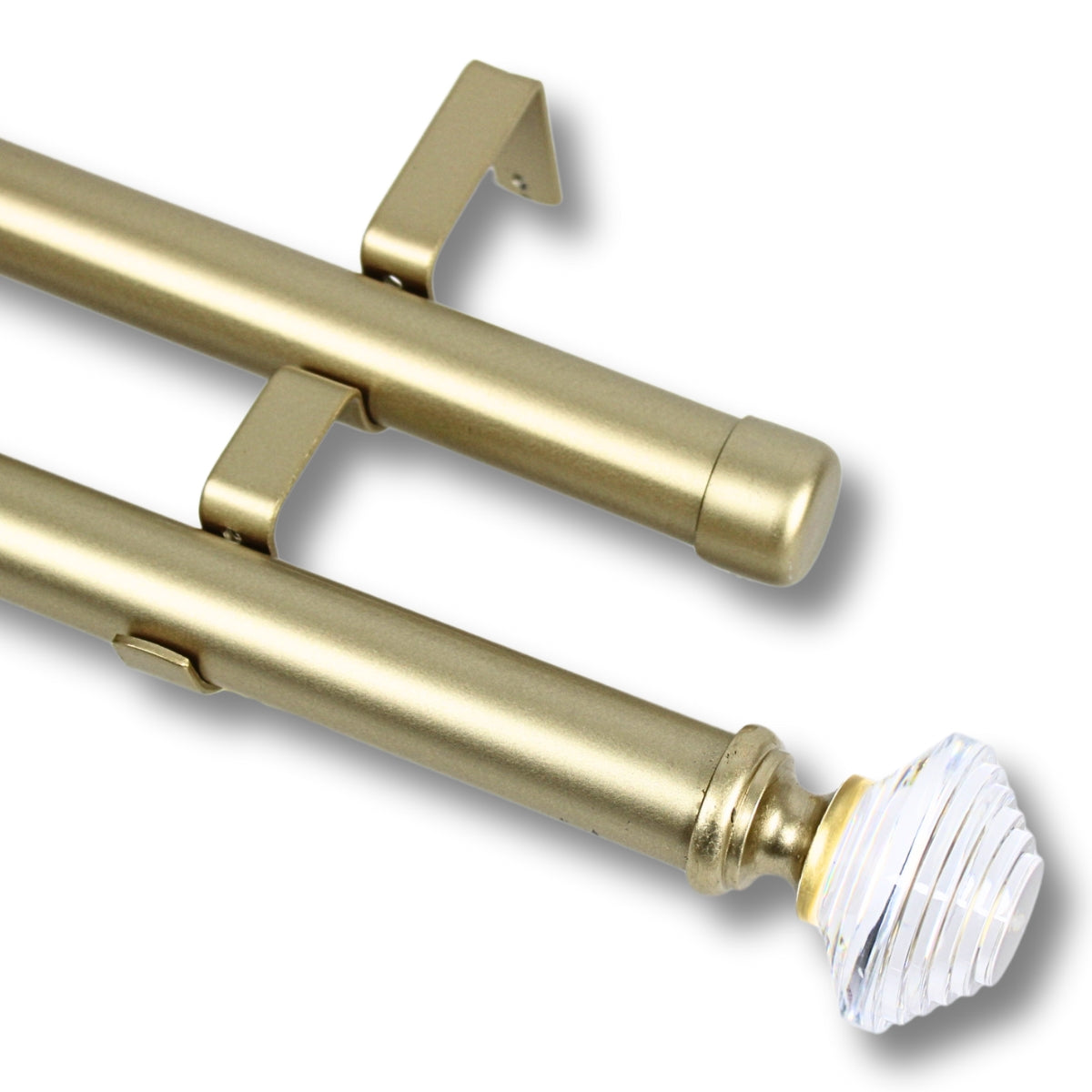 Barras De Cortina 25mm Extensibles Metálicas 120-210 Cm (DORADO)