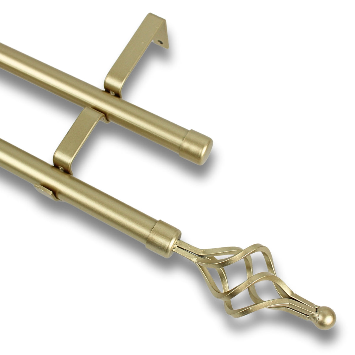 Barras De Cortina 19mm Extensibles Metálicas 120-210 Cm (DORADO)