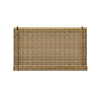 Cortina Roller Bambu Persiana Enrollable - CAFE RAYAS OSCURAS