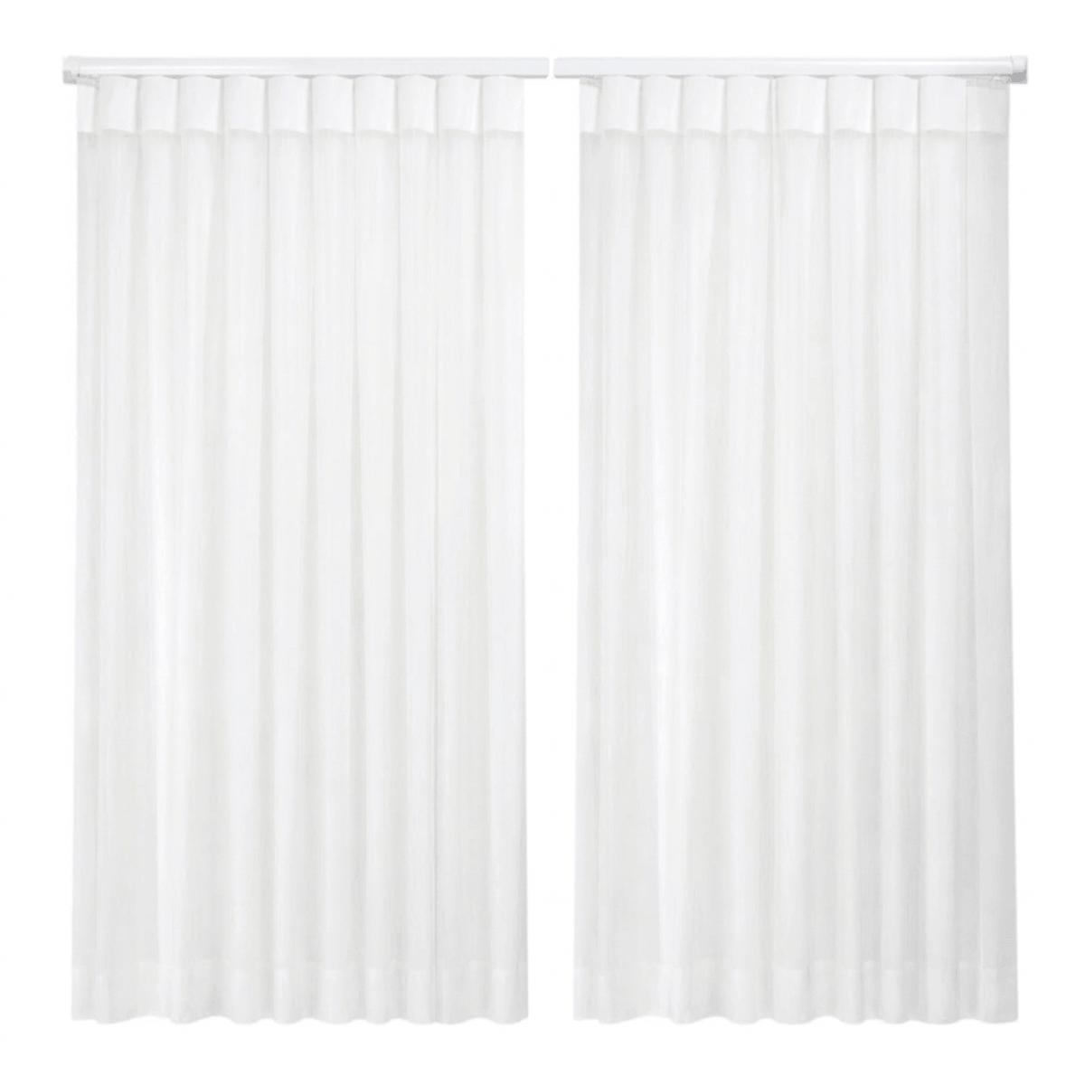 Cortina Roller Vertical 300x230 2 Paños 150 C/u Con Riel Blanca Guiza