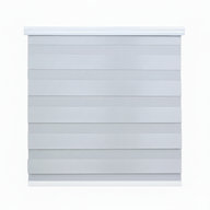 Cortina Roller Duo Blackout 80% Día Y Noche - Gris Claro