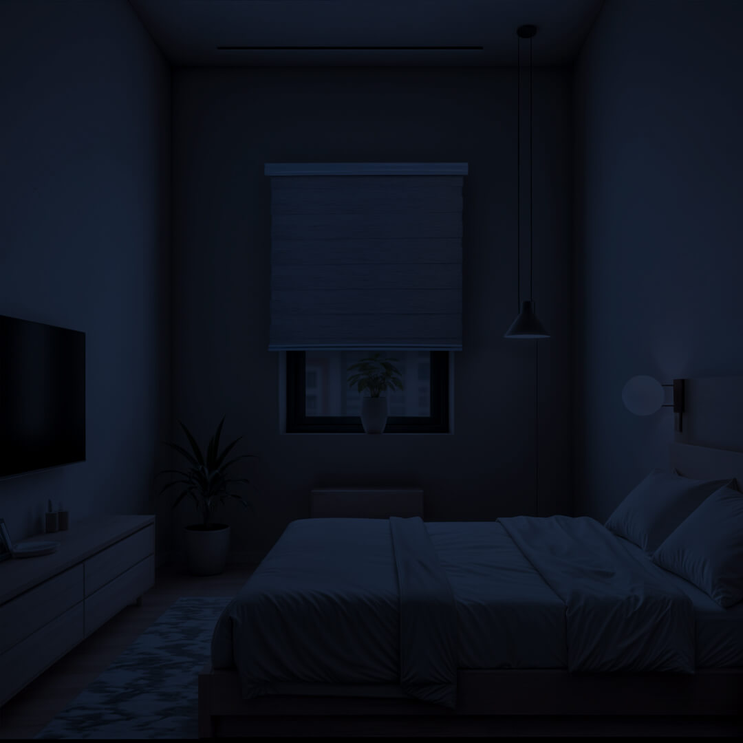 Cortina Roller Duo Zebra Día Y Noche - GRIS CLARO JASPEADO