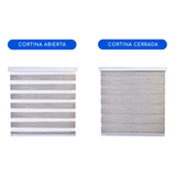 Cortina Roller Duo Zebra Día Y Noche - GRIS CLARO JASPEADO