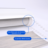 Cortina Roller Duo Zebra Día Y Noche - GRIS CLARO JASPEADO