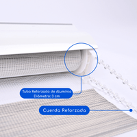 Cortina Roller Duo Zebra Día Y Noche - GRIS CLARO JASPEADO