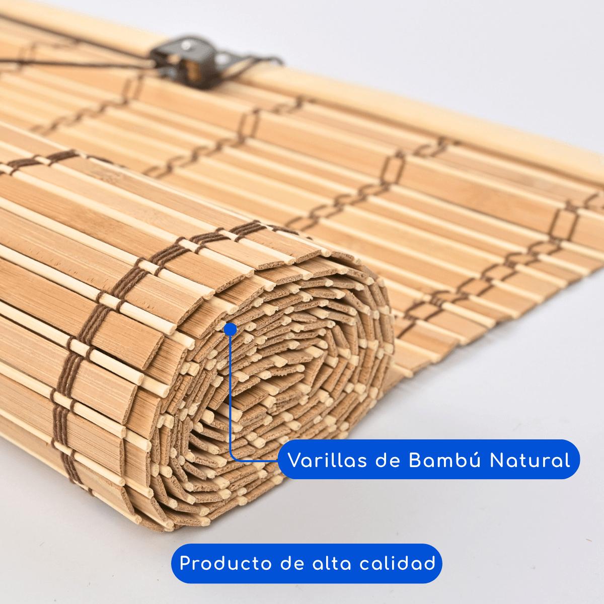 Cortina Roller Bambu Persiana Enrollable - CAFE CLARO