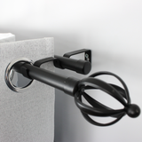 Barras De Cortina 19mm Extensibles Metálicas 120-210 Cm (NEGRO)