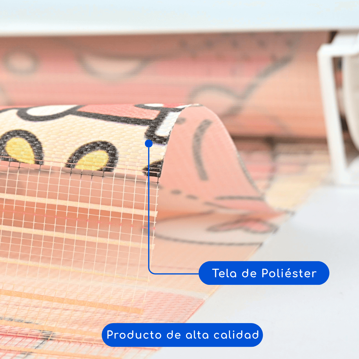 Cortina Roller Duo Zebra Día Y Noche Diseño Infantil Capibara