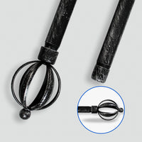 Barras De Cortina 19mm Extensibles Metálicas 120-210 Cm (NEGRO)