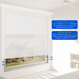 Cortina Roller Duo Dia y Noche Con Cenefa PVC - BLANCO