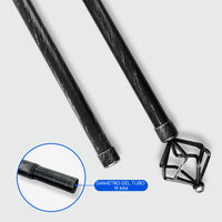 Barras De Cortina 19mm Extensibles Metálicas 120-210 Cm (NEGRO)