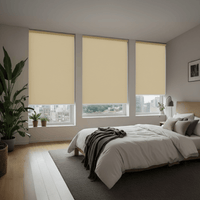 Cortina Roller Blackout 1 Paño SIN CENEFA-BEIGE