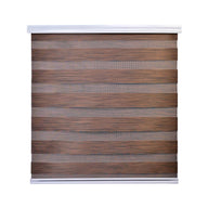 Cortina Roller Duo Zebra Día Y Noche - CAFE OSCURO JASPEADO