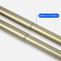Barras De Cortina 25mm Extensibles Metálicas 120-210 Cm (DORADO)