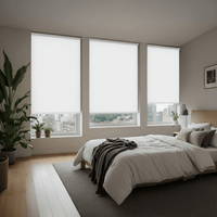 Cortina Roller Blackout 1 Paño SIN CENEFA-BLANCO LISO