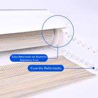 Cortina Roller Duo Zebra Día Y Noche - CRUDO JASPEADO