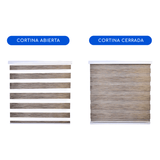 Cortina Roller Duo Zebra Día Y Noche - MARRON JASPEADO