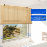 Cortina Roller Bambu Persiana Enrollable - NATURAL