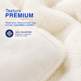 Plumón Cobertor Chiporro Premium Doble Textura Invierno Blanco Guiza