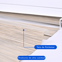 Cortina Roller Duo Zebra Día Y Noche - CRUDO JASPEADO