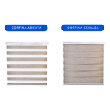 Cortina Roller Duo Zebra Día Y Noche - CRUDO JASPEADO