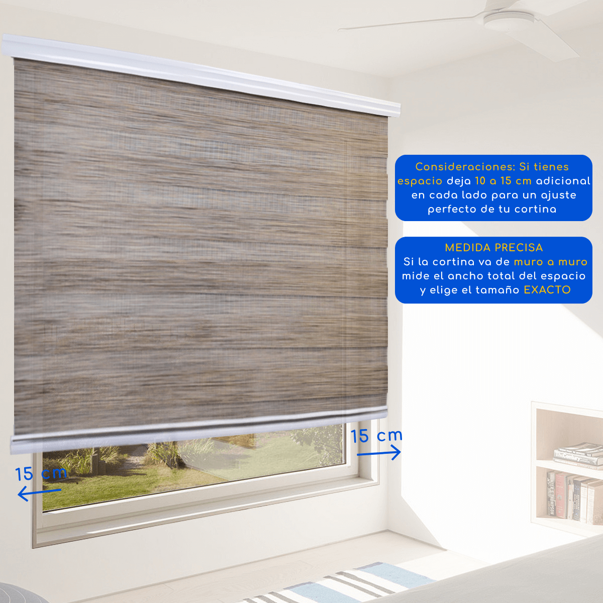 Cortina Roller Duo Zebra Día Y Noche - MARRON JASPEADO