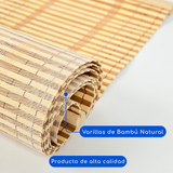 Cortina Roller Bambu Persiana Enrollable - NATURAL