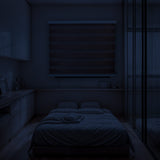 Cortina Roller Duo Zebra Día Y Noche - CAFE OSCURO JASPEADO