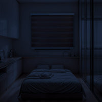 Cortina Roller Duo Zebra Día Y Noche - CAFE OSCURO JASPEADO