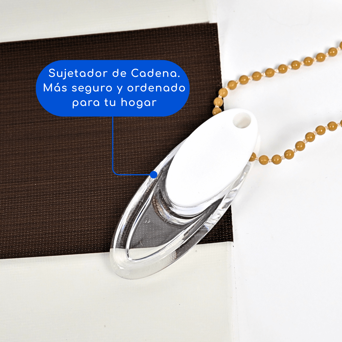 Cortina Roller Duo Blackout 100% Día y Noche Premium CAFÉ