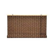 Cortina Roller Bambu Persiana Enrollable Cafe Oscuro Guiza