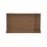Cortina Roller Bambu Persiana Enrollable Cafe Oscuro Guiza