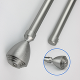 Barras De Cortina 19mm Extensibles Metálicas 120-210 Cm (PLATEADO)