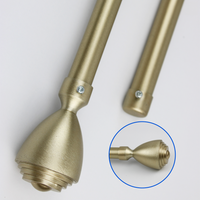 Barras De Cortina 19mm Extensibles Metálicas 120-210 Cm (DORADO)