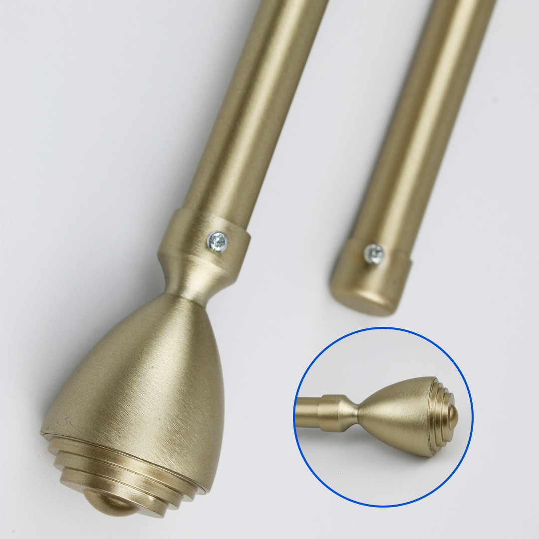 Barras De Cortina 19mm Extensibles Metálicas 120-210 Cm (DORADO)
