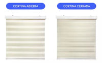 Cortina Roller Duo Zebra Día Y Noche - BEIGE