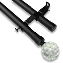 Barras De Cortina 25mm Extensibles Metálicas 160-300 Cm (NEGRO)