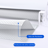 Cortina Roller Duo Blackout 80% Día Y Noche - Gris Claro