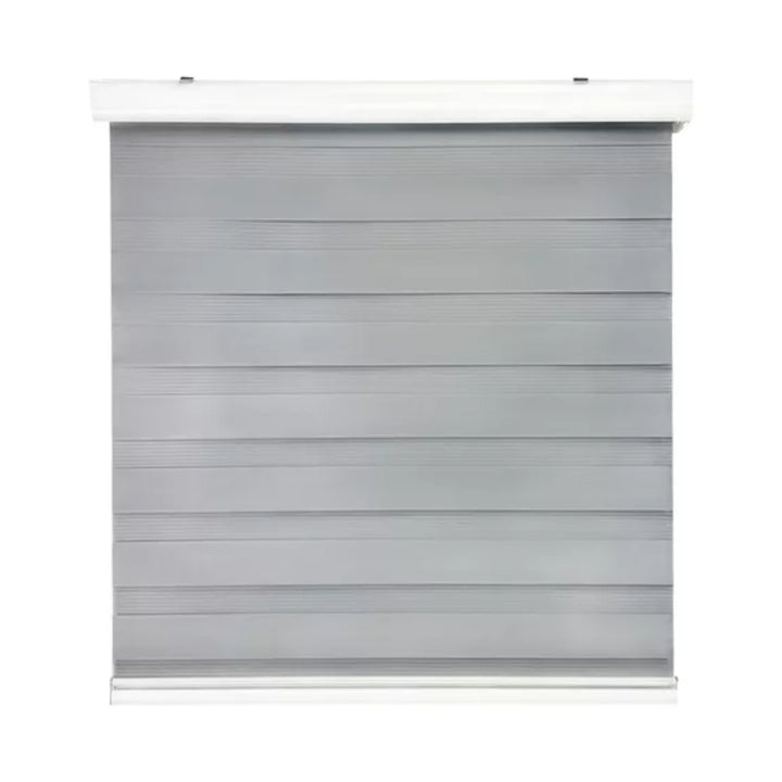 Cortina Roller Duo Zebra Día Y Noche - GRIS