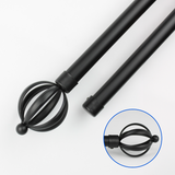 Barras De Cortina 19mm Extensibles Metálicas 160-300 Cm (NEGRO)