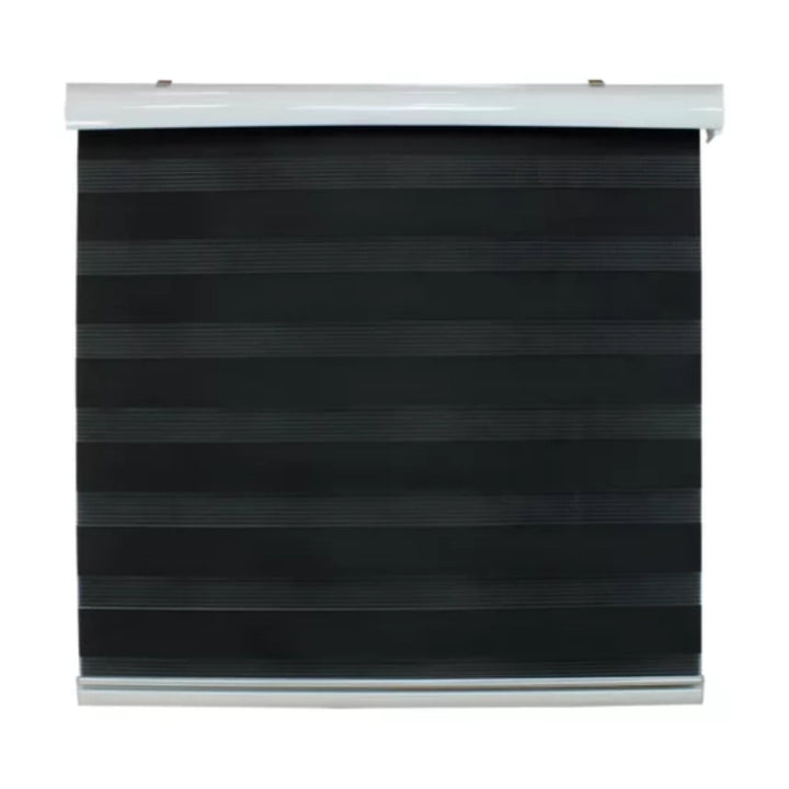 Cortina Roller Duo Zebra Día Y Noche - NEGRO