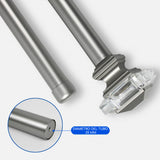 Barras De Cortina 25mm Extensibles Metálicas 120-210 Cm (PLATEADO)
